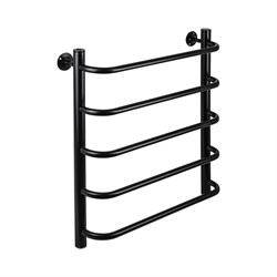 Полотенцесушитель СКОБА, 500х600 мм, труба - "1" x 2 мм, нержавеющая сталь, ЧЁРНАЯ - фото 44637