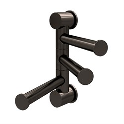 K-1053GUN METAL Держатель полотенец тройной - фото 49030