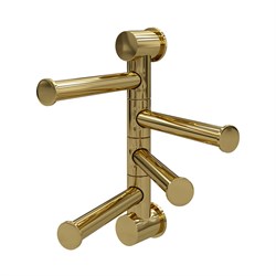 K-1054POLISHED GOLD Держатель полотенец четверной - фото 49192