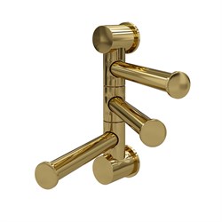 K-1053POLISHED GOLD Держатель полотенец тройной - фото 49256