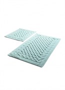 Комплект ковриков для ванной 2 шт (60х100 и 50х60) BAMBI мятный