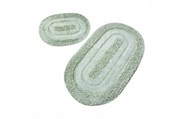 Комплект ковриков для ванной 2 шт (60х100 и 50х60) MACARONI мятный