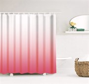 Шторка для ванной 180х200 (DIAMOND) полиэстер розовый