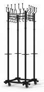 Групповая четырехсекционная вешалка на колесах Гардикс 4(К)