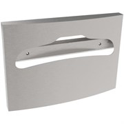 Диспенсер для туалетных накладок из нержавеющей стали. Матовый