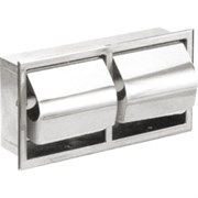 Двойной  горизонтальный встраиваемый диспенсер для туалетной бумаги