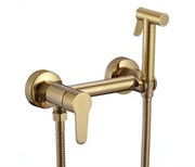 Гигиенический душ со смесителем ( золото матовое)