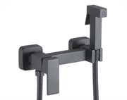 Смеситель с гигиеническим душем D180201-A,  чёрный