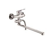 Смеситель для ванны с плоским изливом D140309-2,  хром