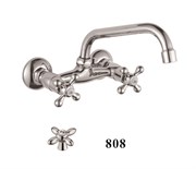 Смеситель для кухни настенный с  изливом D142808,  хром