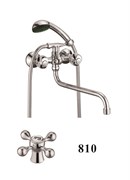 Смеситель для ванны с круглым изливом D140810,  хром