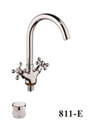 Смеситель для кухни  с поворотным изливом  D153811-E,  хром