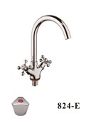 Смеситель для кухни  с поворотным изливом  D153824-E,  хром