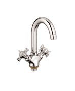 Смеситель для раковины/кухни с поворотным изливом D156807-D,  хром