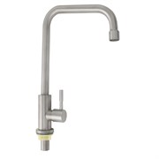 Кран на одну воду, П - образный излив, из нержавеющей стали марки 304