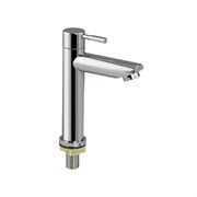 Кран на одну воду, литой корпус, из полированной нержавеющей стали марки SUS 304, цвет ХРОМ.