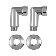 Американка хромированная, угловая, к полотенцесушителю 3/4х1/2, г/ш