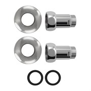 Американка хромированная прямая к полотенцесушителю, 1х1/2 г / ш