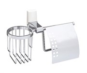 Leine K-5059WHITE Держатель туалетной бумаги и освежителя