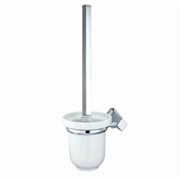Аксесс Aller K-1127C Щетка для унитаза (блистер), КЕРАМИКА, с подств, навесная, хром