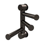 K-1053GUN METAL Держатель полотенец тройной