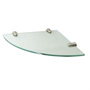 K-533NICKEL Полка  стеклянная угловая