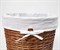 Плетеная корзина для белья с крышкой WasserKRAFT (Leine WB-350-L) - фото 19958