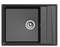 Мойка GRANFEST мрамор LEVEL 660х500 черная (GF-LV-660L) - фото 25436