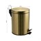 Ведро из нержавеющей стали ЗОЛОТО, с педалью,  5л - фото 29608