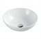 Раковина накладная круглая 400x400x145 мм SPIN 40 23540 белый - фото 31467