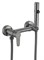 Смеситель с гигиеническим душем D180202-S,  графит - фото 32636