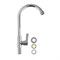 Кран на одну воду, высокий излив, из полированной нержавеющей стали марки SUS 304, цвет ХРОМ. - фото 39021