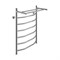 Полотенцесушитель ВИКТОРИЯ - ТРАПЕЦИЯ, с ПОЛКОЙ, 500х800 мм, труба - "1" x 2 мм, нержавеющая сталь, полированная - фото 41681