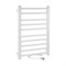 Полотенцесушитель электрический, ЛЕСЕНКА, 500 х 800 х 90 мм,10 перекладин, 115 W, из алюминия, цвет БЕЛЫЙ. - фото 41767