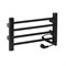 Полотенцесушитель электрический, ЛЕСЕНКА, 500 х 300 х 85 мм, 4 перекладины, 52 W, из алюминия, цвет ЧЕРНЫЙ. - фото 41802