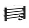 Полотенцесушитель электрический, ЛЕСЕНКА, 500 х 300 х 85 мм, 4 перекладины, 52 W, из алюминия, цвет ЧЕРНЫЙ. - фото 41804