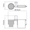 Lopau K-6059 Держатель туалетной бумаги и освежителя - фото 46798