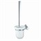 Аксесс Aller K-1127C Щетка для унитаза (блистер), КЕРАМИКА, с подств, навесная, хром - фото 48076